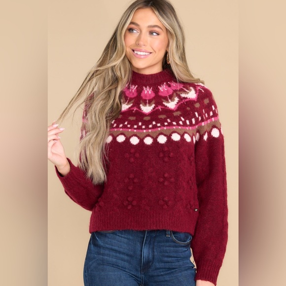 Scotch & Soda
Tulip Fair Isle Cable Pullover-Rhubarb - Picture 7 of 10